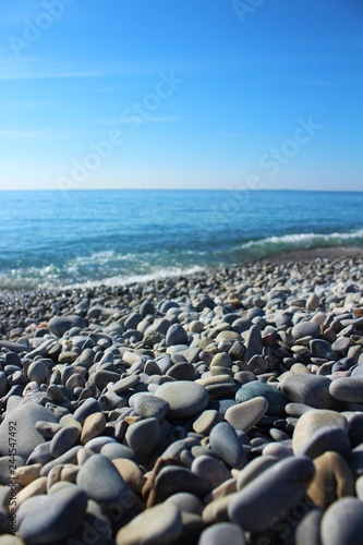 Stones, beach and sea