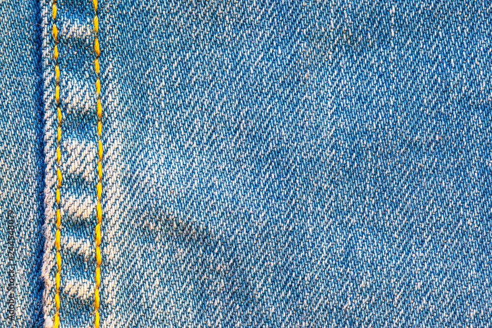 blue denim surface with stitching, background, texture blue denim surface with stitching, background, texture