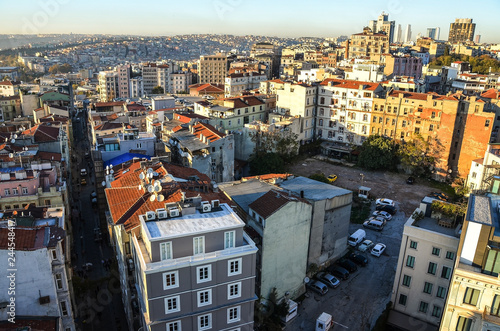 Panorama of theold part (Ortakoy) of Istanbul, Turkey photo