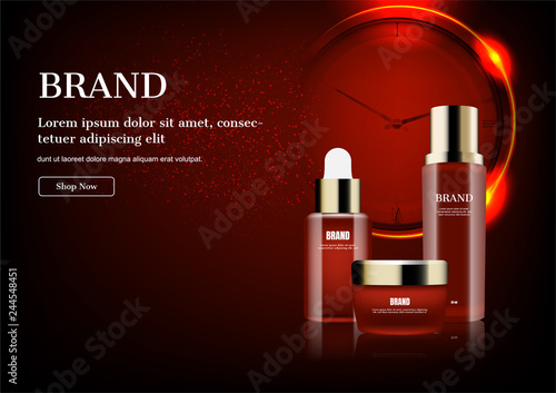 Cosmetic ad, anti aging concept