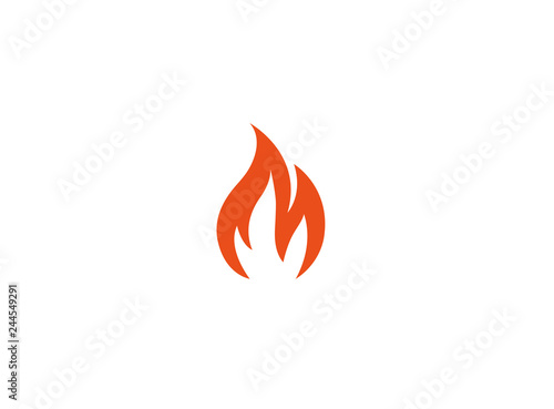 Fire with flame and feuer mit flamme Logo