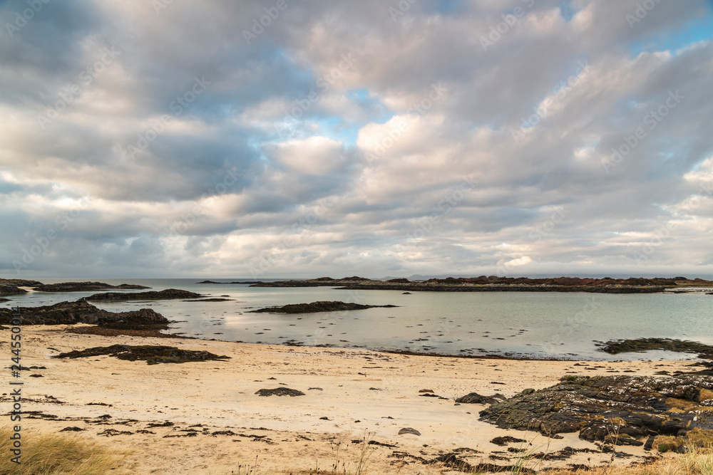 Beaches of Arisaig in Morar on the west coast of Scotland.