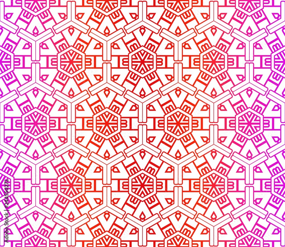 Unique, abstract geometric pattern. Seamless vector illustration. For fantastic design, wallpaper, background, print. Unique, abstract geometric pattern. Seamless vector illustration. For fantastic design, wallpaper, background, print.