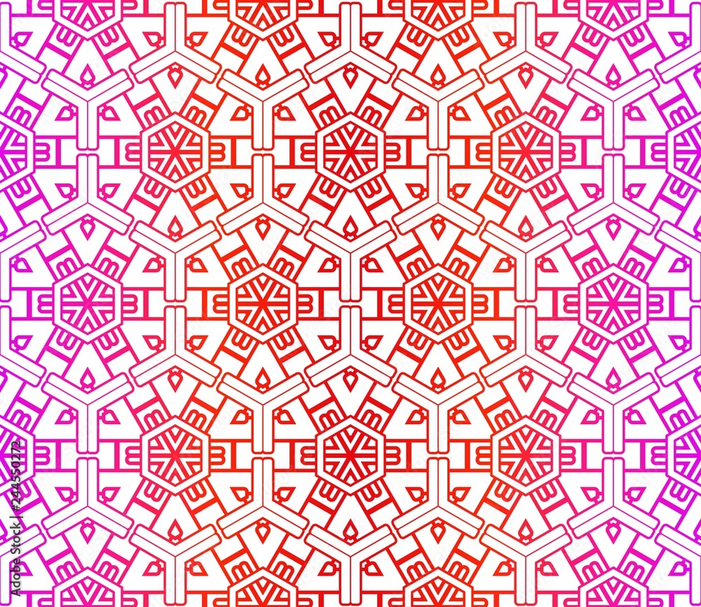 Unique, abstract geometric pattern. Seamless vector illustration. For fantastic design, wallpaper, background, print.