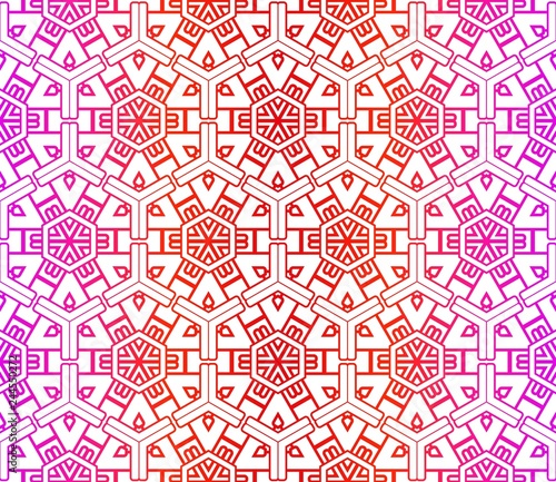 Unique, abstract geometric pattern. Seamless vector illustration. For fantastic design, wallpaper, background, print.