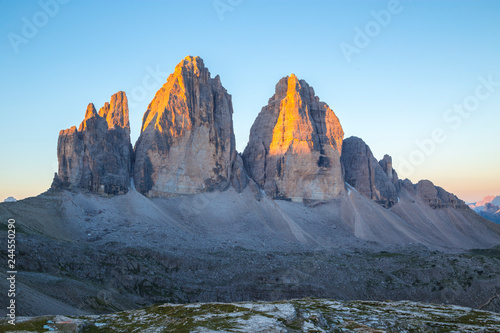Dolomites famous "Three Peaks", South Tyrol, Italy