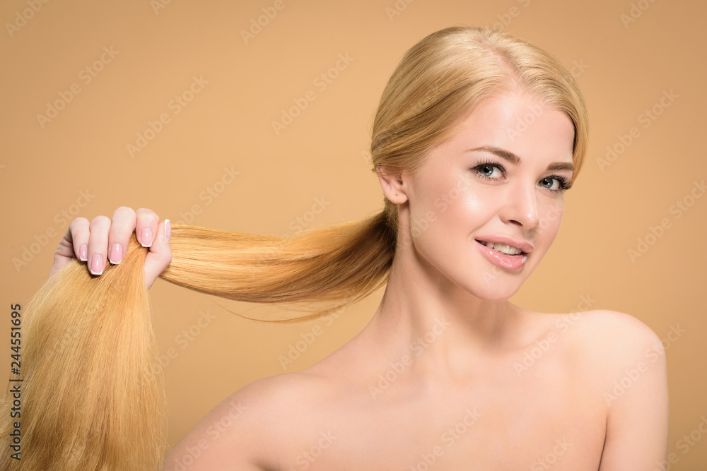Nude Blonde Long Hair