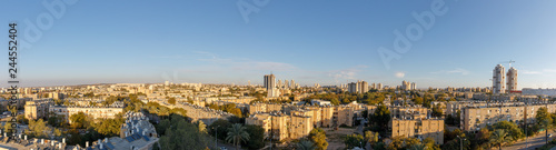Wide panorama of residential districts in Beer-Sheba
