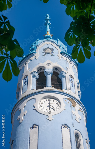 Romantic Blue Church of St. Elizabeth in Bratislava, Slovakia