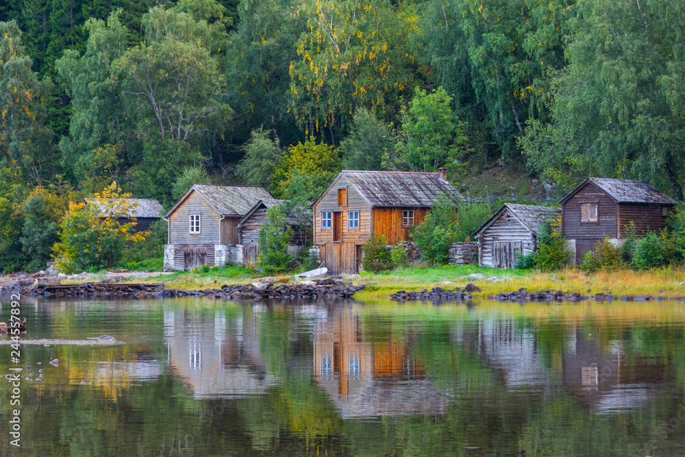 Norway fjord huts