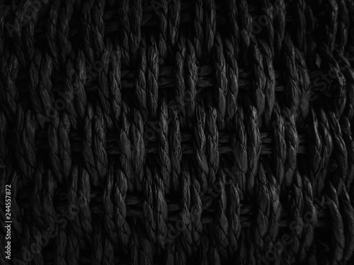 Dark black Abstract woven m...