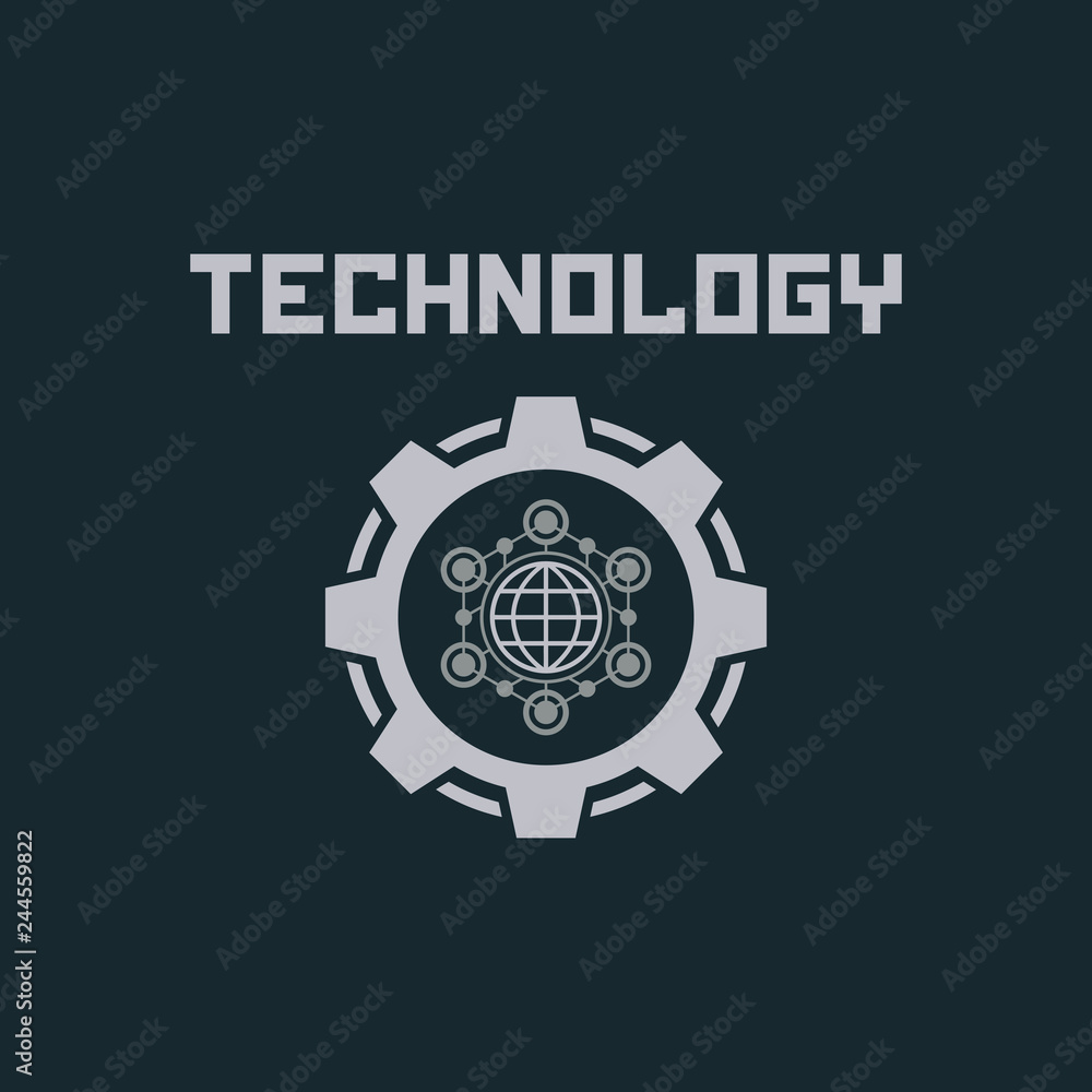 Technology logo design concept. Technology logo design concept.
