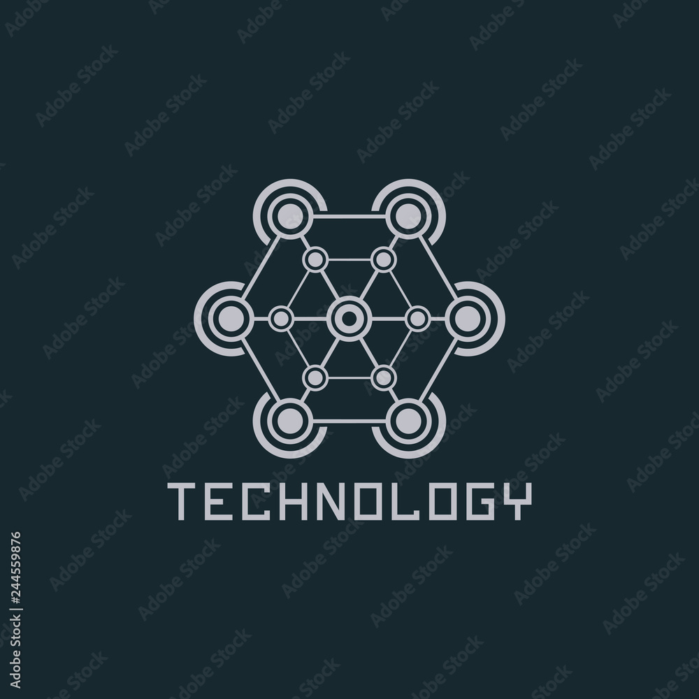 Technology logo design concept. Technology logo design concept.