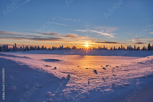 Winterlandschaft im Erzgebirge  Sachsen