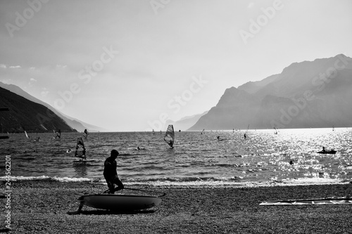 Schwarzweiß blackwhite Surfen Surfing Sommer