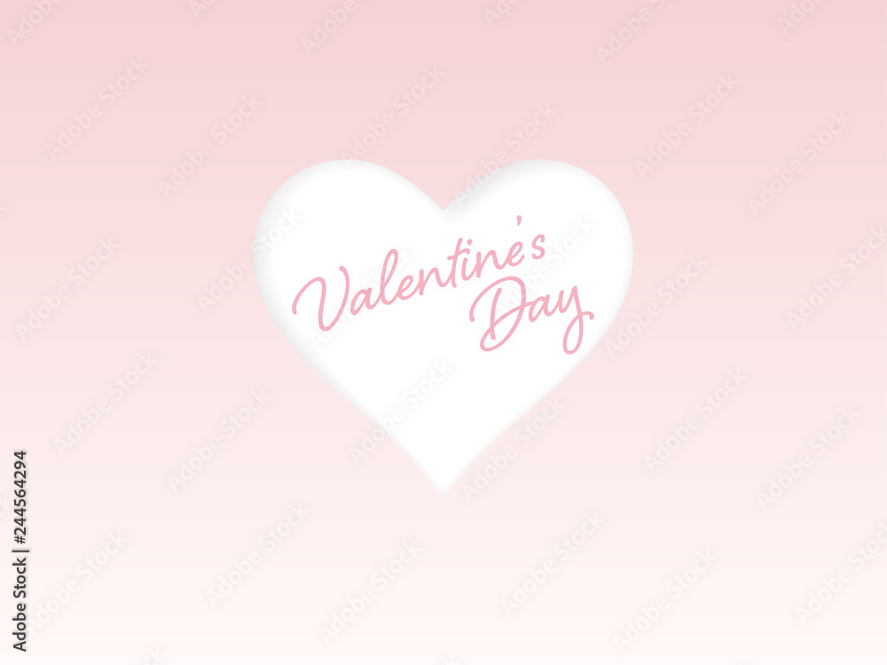 Heart shape frame on soft pink pastel color background with text space Valentines Day in paper cutting flat design. Vector design elements in love concept background, wedding Heart shape frame on soft pink pastel color background with text space Valentines Day in paper cutting flat design. Vector design elements in love concept background, wedding