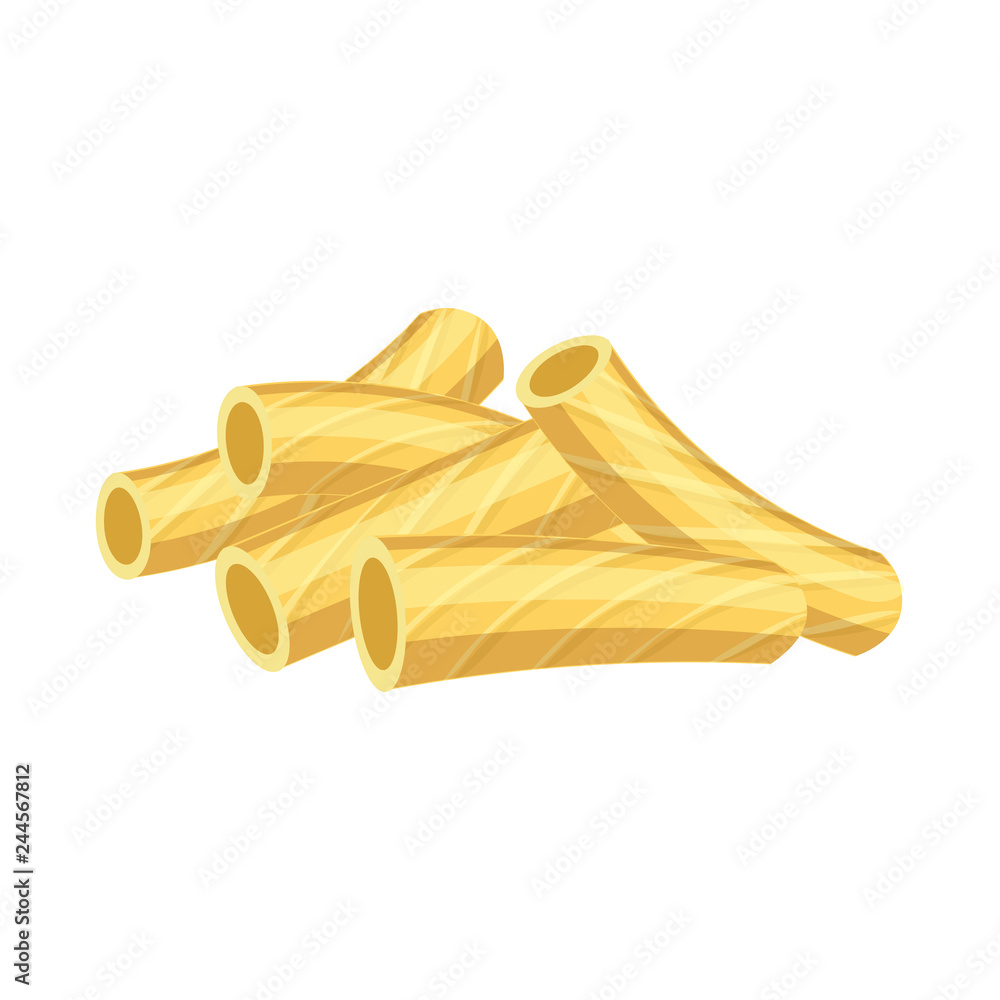 Isolated object of pasta and carbohydrate sign. Collection of pasta and macaroni vector icon for stock. Isolated object of pasta and carbohydrate sign. Collection of pasta and macaroni vector icon for stock.