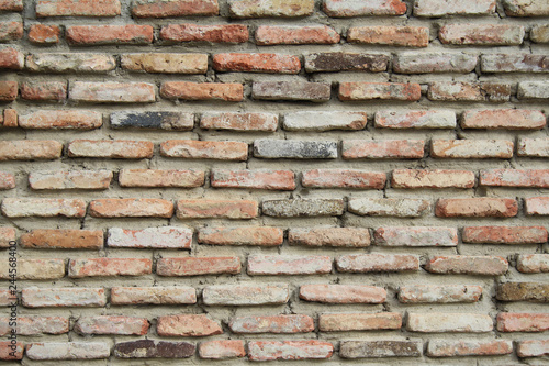 old red brick wall texture background