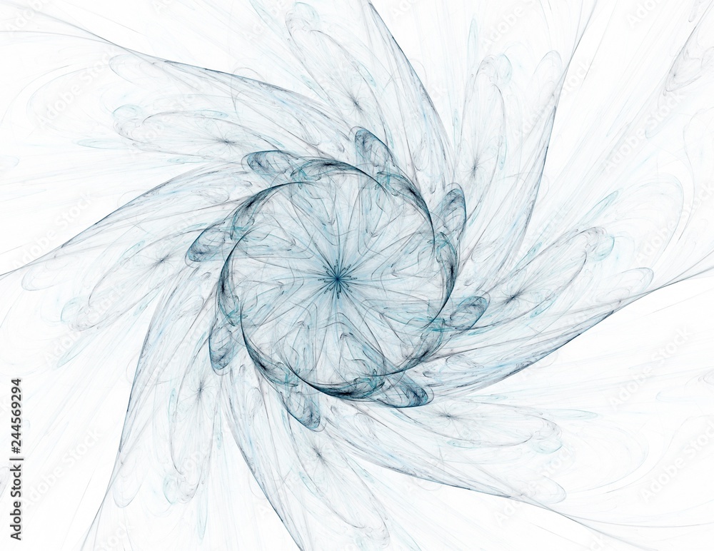 Obraz premium Geometry of Space series. Visually attractive backdrop made of conceptual grids curves and fractal elements suitable as element for layouts on physics mathematics technology science and education