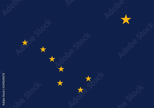 Alaska State Flag Vector © Renan