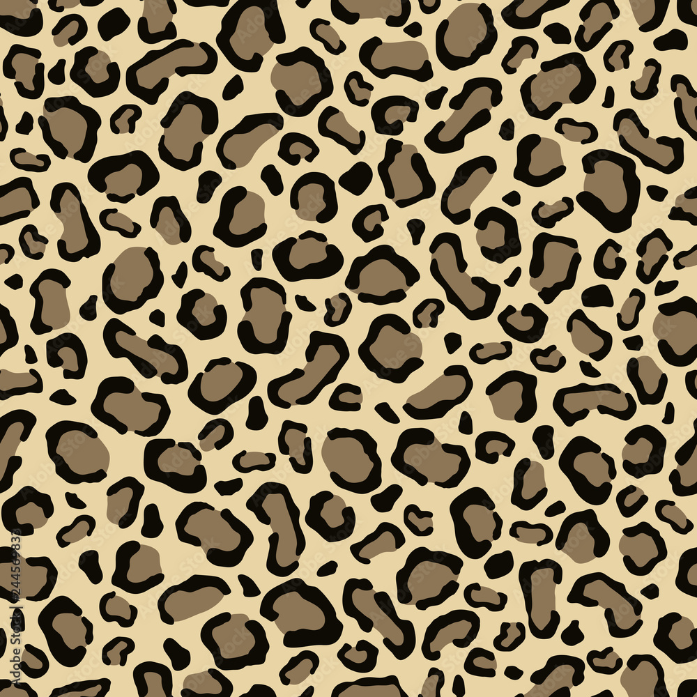 An animal drawing of a leopard skin . Seamless color vector. An animal drawing of a leopard skin . Seamless color vector.