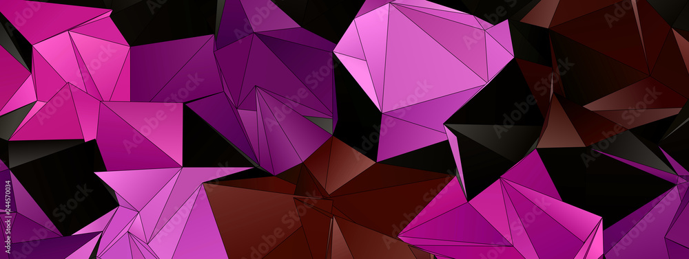 Fototapeta premium Triangular 3d, modern background