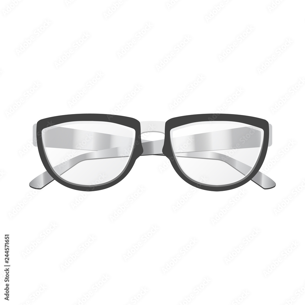 Fototapeta premium Isolated object of glasses and frame logo. Set of glasses and accessory vector icon for stock.