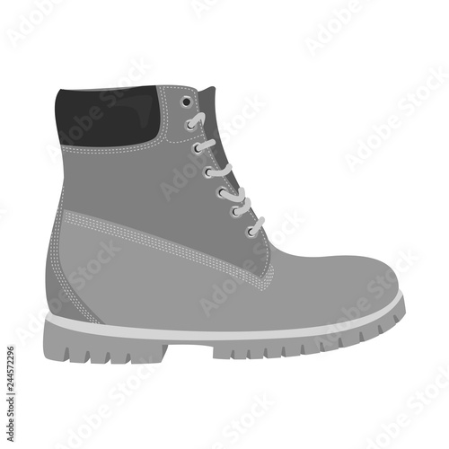 Vector design of shoe and footwear sign. Collection of shoe and foot stock vector illustration.