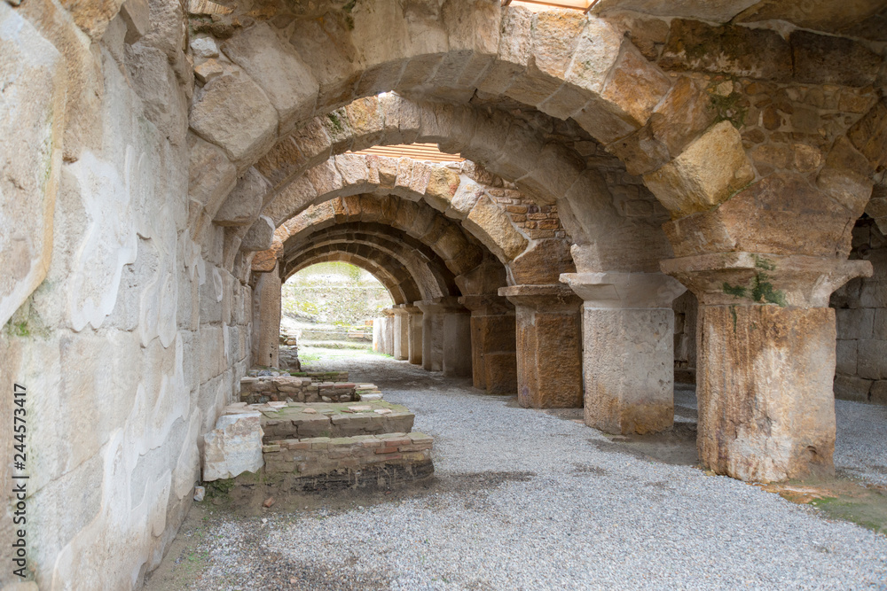 Ancient Tripolis Site in the Yenicekent prefecture of Buldan District of Denizli province of Turkey. Ancient Tripolis Site in the Yenicekent prefecture of Buldan District of Denizli province of Turkey.