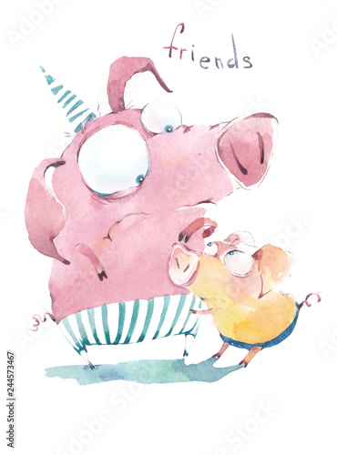 Good old friends-piglets