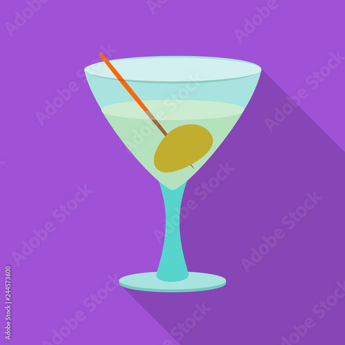 Vector illustration of drink and bar icon. Set of drink and party vector icon for stock.