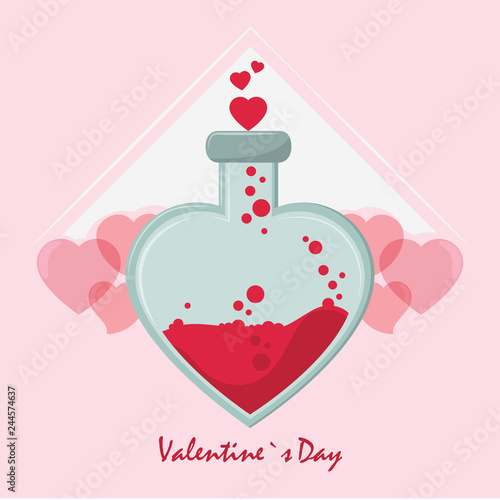Happy valentines day card