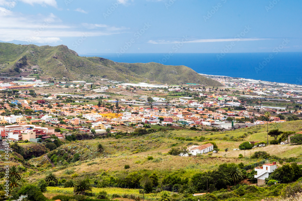 Anaga mountains in Tenerife on a cloudy day