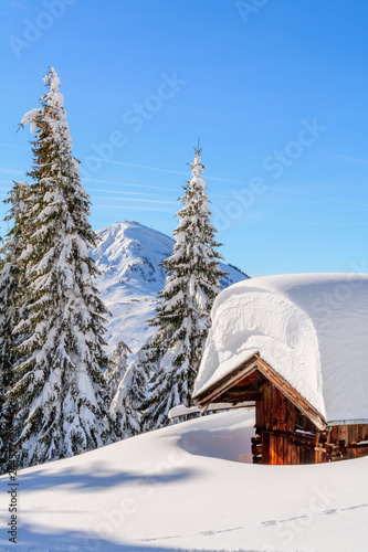 Winter Blick auf die Hohe Salve, Tirol