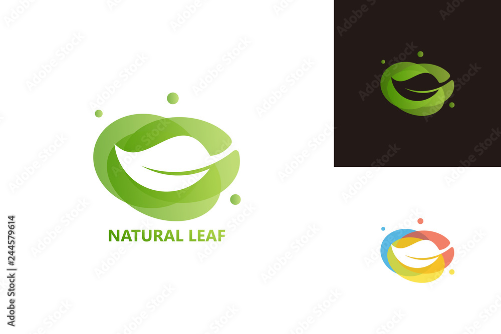Natural Leaf Logo Template Design Vector, Emblem, Design Concept, Creative Symbol, Icon Natural Leaf Logo Template Design Vector, Emblem, Design Concept, Creative Symbol, Icon
