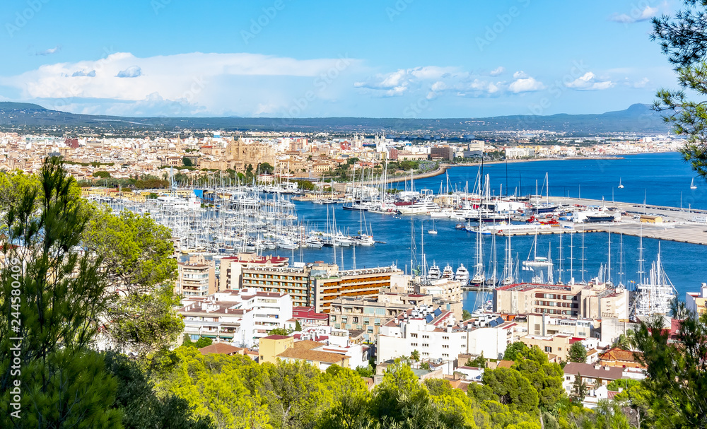 Palma de Mallorca cityscape, Balearic islands, Spain
