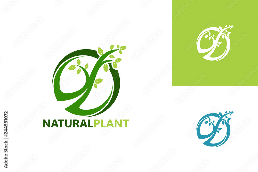 Natural Plant Logo Template Design Vector, Emblem, Design Concept, Creative Symbol, Icon Natural Plant Logo Template Design Vector, Emblem, Design Concept, Creative Symbol, Icon