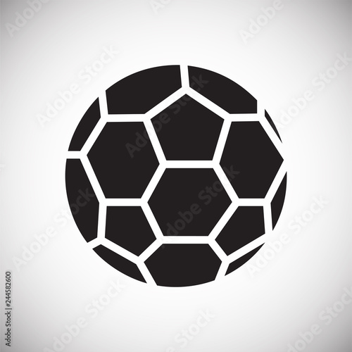 Soccer ball icon on white background for graphic and web design  Modern simple vector sign. Internet concept. Trendy symbol for website design web button or mobile app