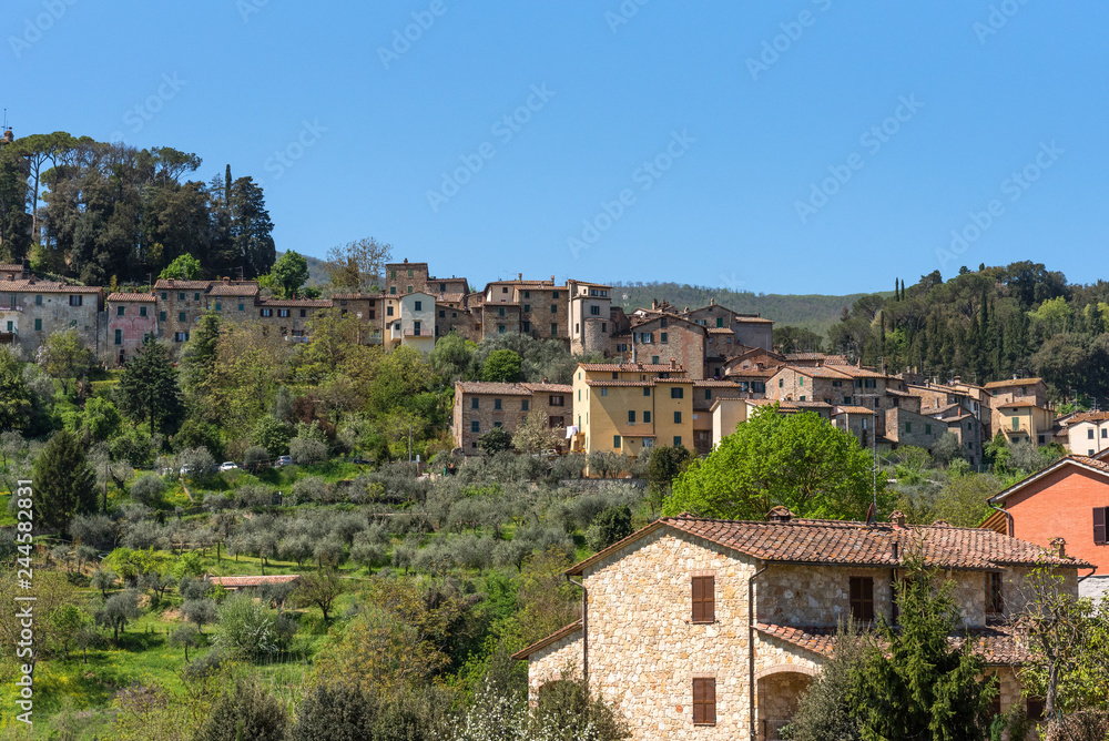 Cetona, one of the most beautiful villages of Italy. A small typical town in Italy