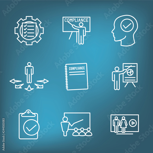 Compliance Instruction - Testing Icons with Instructor teaching Worker Students