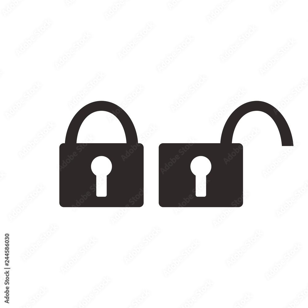 Lock Icon. Vector illustration Lock Icon. Vector illustration