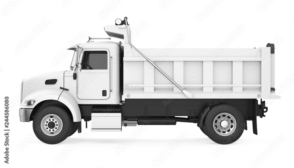 Tipper Dump Truck Isolated