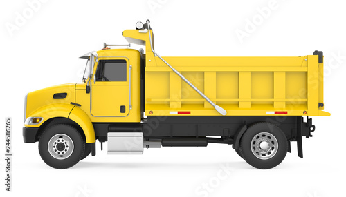 Tipper Dump Truck Isolated