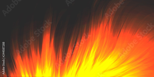 Burning fire, blazing flame, vector background.