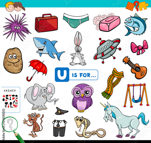 U is for educational game for children