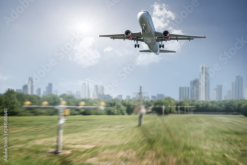 Flugzeug beim Start 