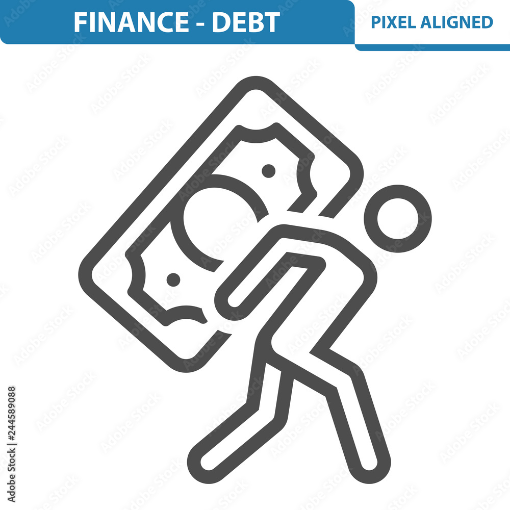 Finance - Debt Icon Finance - Debt Icon