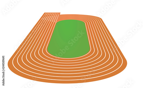 Running tracks. vector illustration