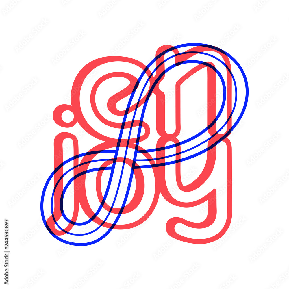 Fototapeta premium Hand draw endless time icon in doodle style for your design with lettering
