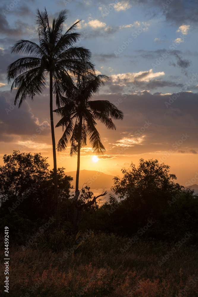 Obraz premium Sonnenuntergang Koh Samui